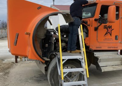 this image shows mobile truck repair in Boulder City, Nevada